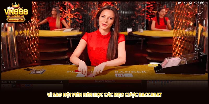 Vì sao hội viên nên học các mẹo cược baccarat